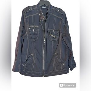 Avenue women’s Y2K plus size denim 90’s layering jacket.  Size 18/20